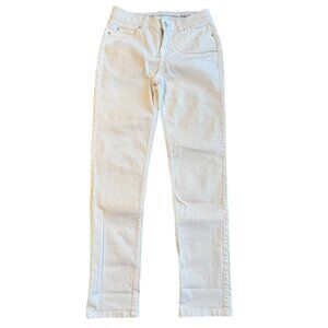 Rafaella Jeans Women's 6 Skinny Weekend Comfort Slim Mid-rise Light Wash White